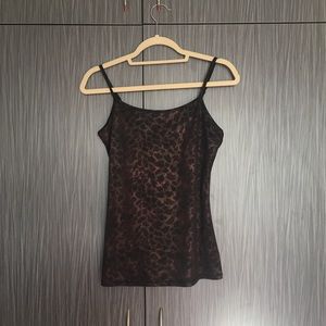 Express leopard print tank